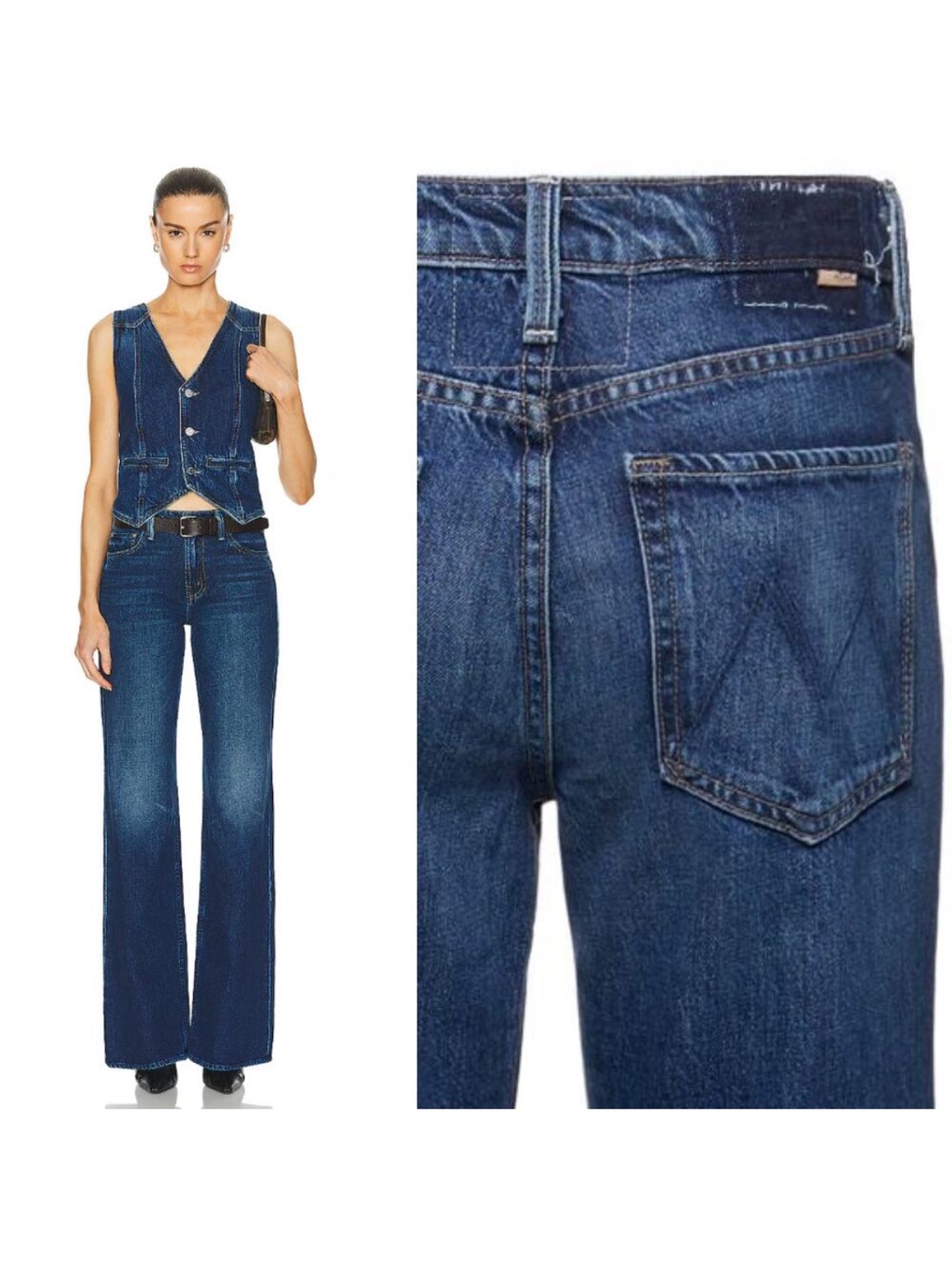 Mother Superior The Bookie Heel Bootcut Jeans Did You Bring Me Anything 32